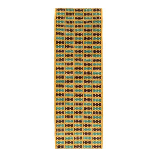 Galerie Shabab Collection Mid-20th Century Handmade Turkish Anatolian Art Deco Style Runner For Sale