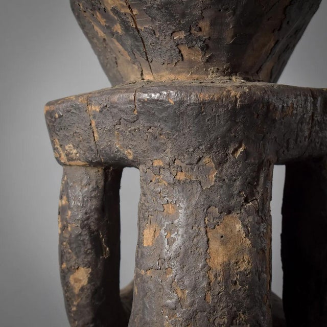 Early 20th Century Mambila Guardian Male Figure Tadep on Custom Base Cameroon For Sale - Image 9 of 13