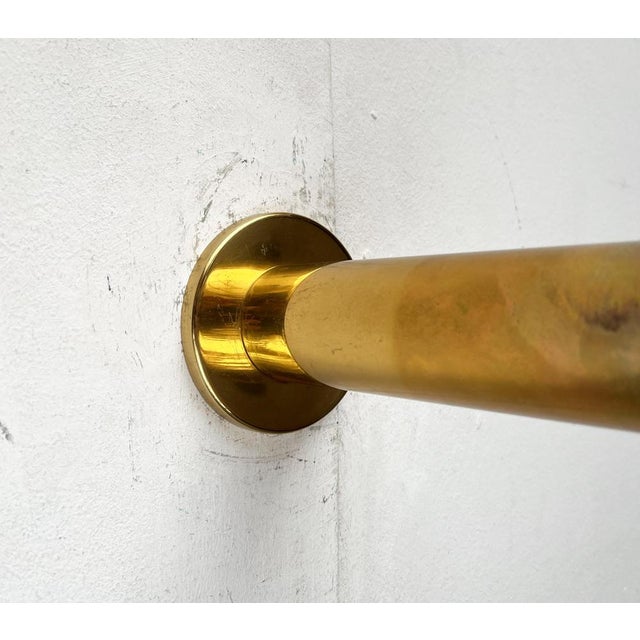 Vintage Space Age German Brass Ceiling Lamp by Motoko Ishii for Staff, 1970s For Sale - Image 5 of 18