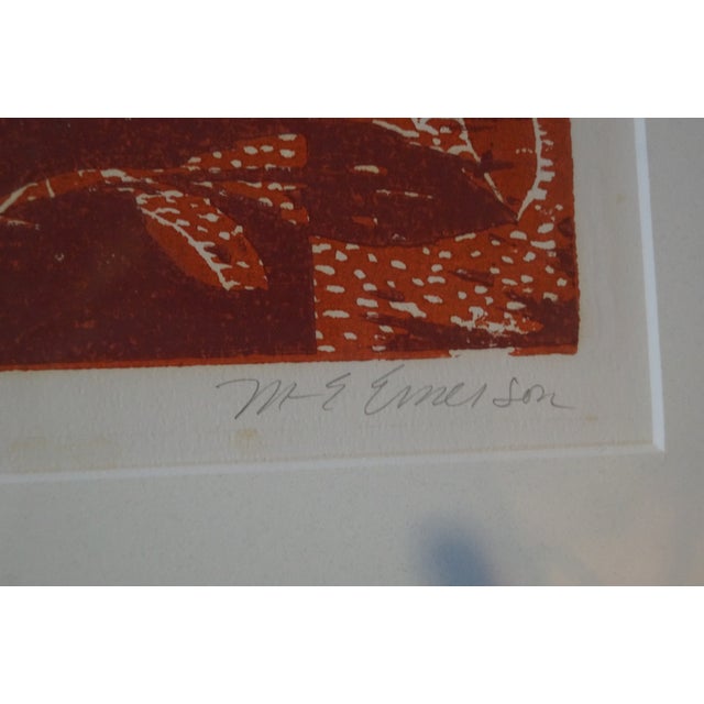 Red Late 20th Century Signed & Numbered Artist Proof Serigraph- Pomegranates For Sale - Image 8 of 12