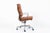 Metal Herman Miller Eames Tall Medium Brown Leather Desk Chair Soft Pad For Sale - Image 7 of 12