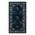 1920s Navy Blue Floral Oriental Antique Chinese Peking Small Rug 3' X 5' 10'' For Sale