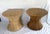 1970s Mid-Century Modern McGuire Round Wheat Bamboo Sheaf Base Side or Accent Tables - Two Available For Sale - Image 5 of 9