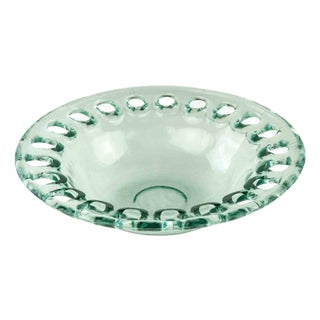Art Deco Glass Bowl from Couronne Co., USA, 1980s For Sale