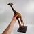 Early 20th Century Giraffe Wood Sculpture on Custom Base For Sale - Image 9 of 9