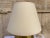 Vintage 1970s brass table lamp with beige lampshade Good condition with working electrical system Ideal for those looking...