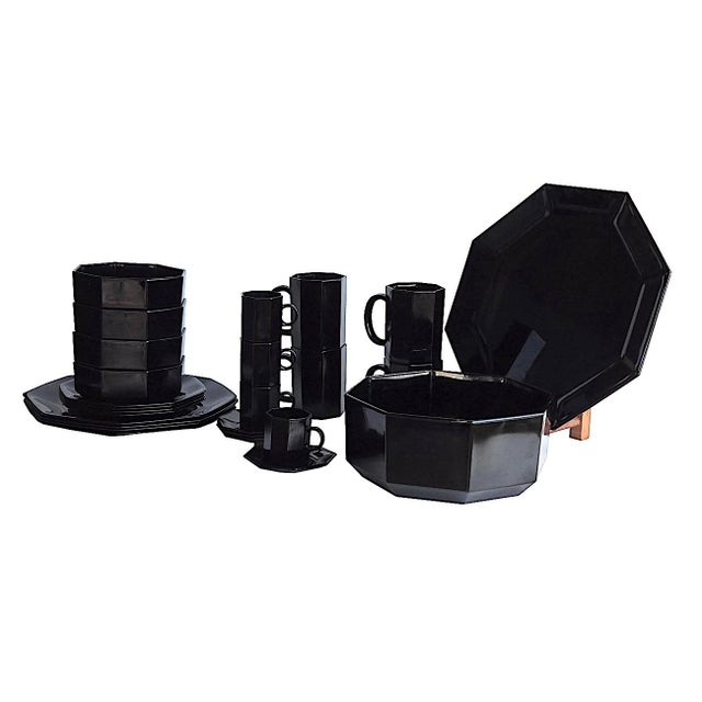 1980s Arcoroc France "Octime" Dinnerware - 26 Piece Set For Sale - Image 13 of 16