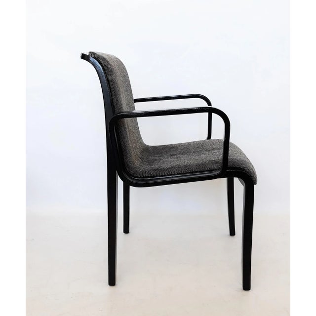 Bill Stephens For Knoll Black Lacquered Armchairs - Set of 4 For Sale In Dallas - Image 6 of 12