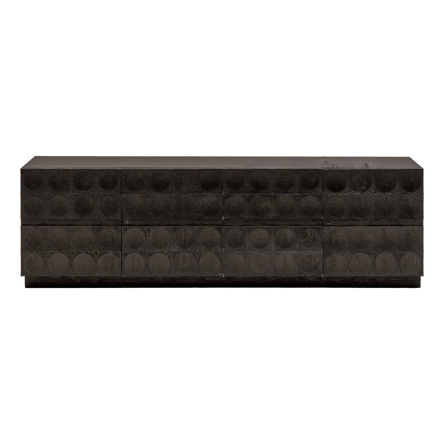 Brutalist Sideboard by J. Batenburg for M.I., Belgium 1970s For Sale