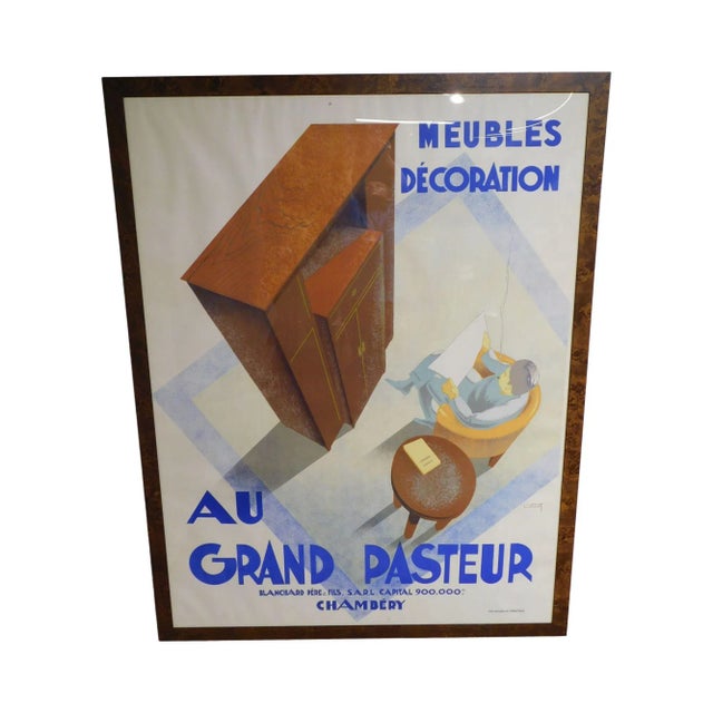 C. Villot "Au Grand Pasteur Neubles Décoration Chamberg" Giclee Poster For Sale - Image 13 of 13
