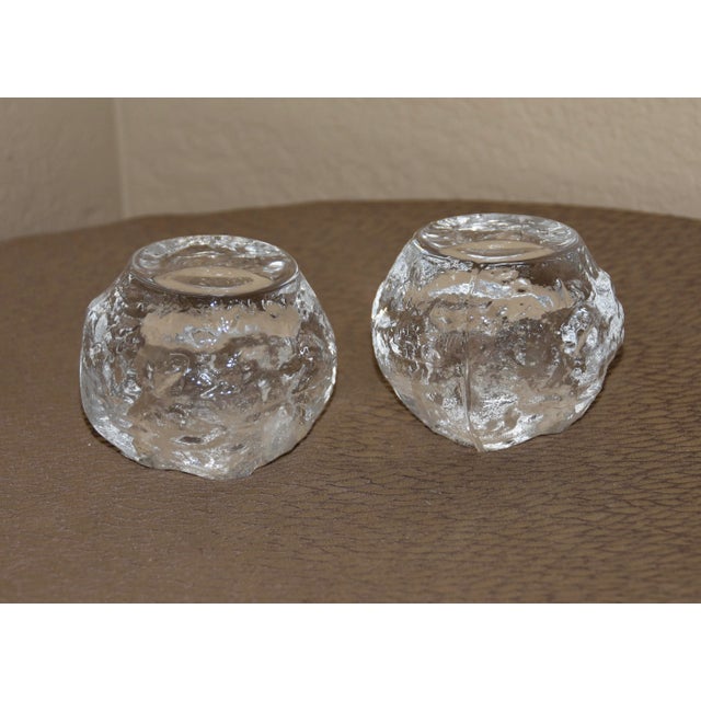 Kosta Boda Snowball Votive - Portacandela In Cristallo Trasparente - Design Svedese Dal 1742