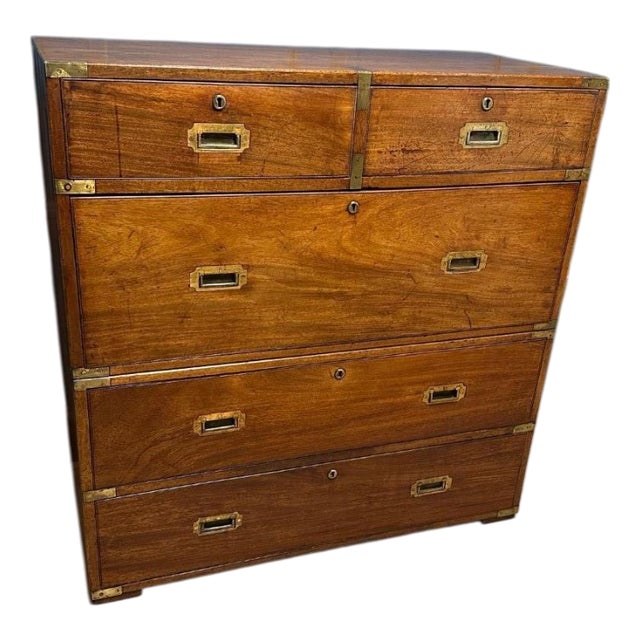 Military Campaign Chest of Drawers For Sale