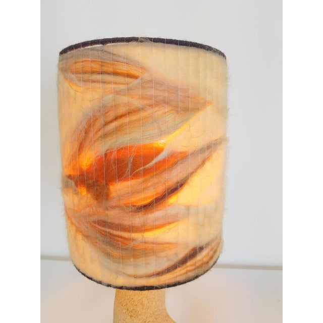 Mid-Century Modern Brutalist Natural Stone Art Table Lamp, 1970s For Sale - Image 3 of 17