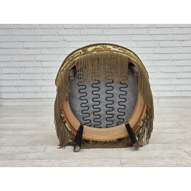 Small Danish Armchairs in Brown/Beige Furniture Fabric, 1970s, Set of 2 For Sale - Image 14 of 18