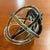 Glass Vintage Ribbed Hand Blown Smoky Art Glass Knot Sculpture For Sale - Image 7 of 17