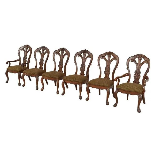 Bernhardt Bernhardt Grand Savannah Dining Chairs - Set of 6 - Vintage Early 21st Century For Sale - Image 4 of 7