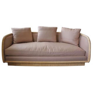 McGuire Laura Kirar Coastal Upholstered Sofa For Sale