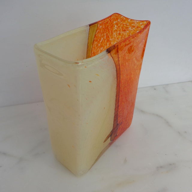 Late 20th Century Toni Zuccheri Style Glass Vase For Sale - Image 5 of 9