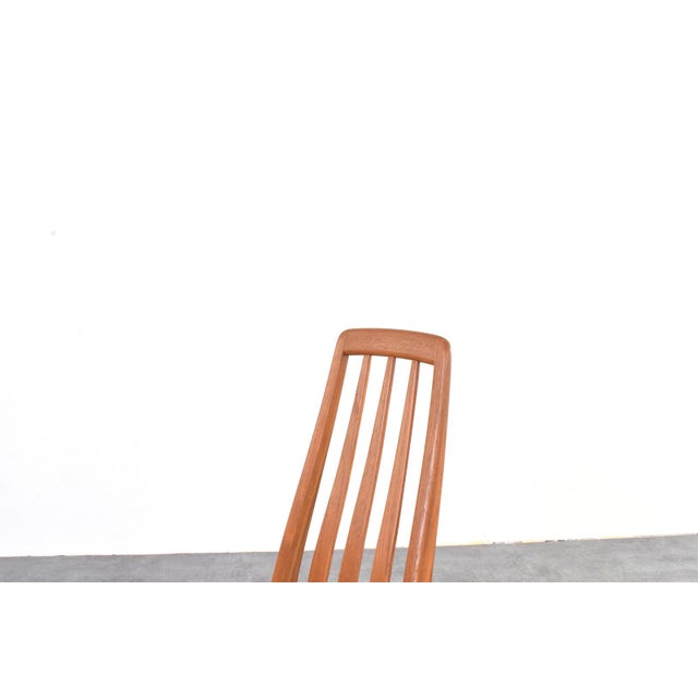 Mid-Century Modern Eva Dining Chairs in Teak and Wool by Niels Koefoed for Koefoed Hornslet, 1960s, Set of 4 For Sale - Image 10 of 14