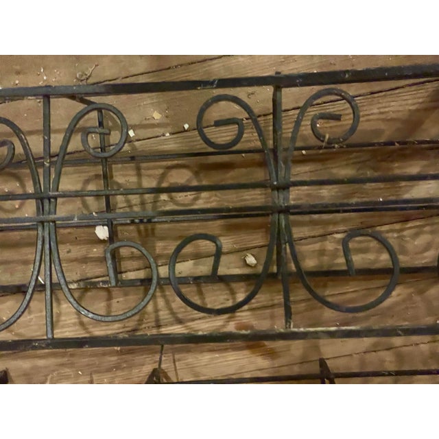 Mid-20th Century Wrought Iron Wall Planters, Pair of Decorative Boxes For Sale - Image 9 of 12