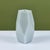 White Robert Kuo Gray Facet Vase For Sale - Image 8 of 12