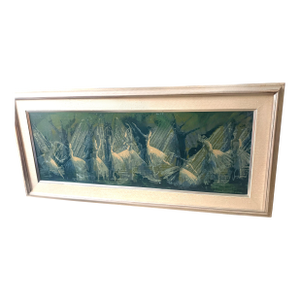 Vintage Ann Cochran Ballerina, Ballet, "Original Serigraph" – Classic Art Series – Large Mid-Century Framed Wall Art