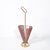 Mid-Century Modernist Sculptural Brass & Carnelian Red Enamel Umbrella Stand For Sale - Image 18 of 18