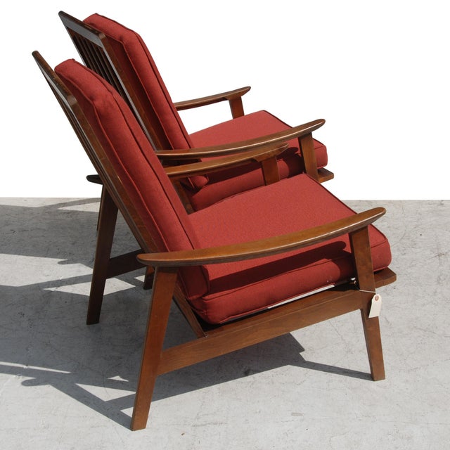 Vintage Danish Lounge Chairs - a Pair For Sale - Image 4 of 6