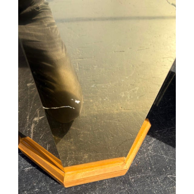 Postmod Oak and Brass Pedestal Pair For Sale In Tampa - Image 6 of 6