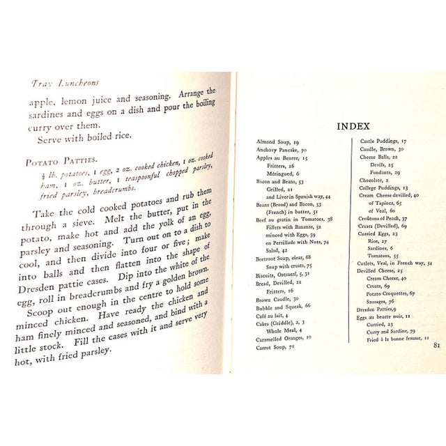 White "Meals on a Tray" 1927 Leyel, Mrs. c.f. For Sale - Image 8 of 9