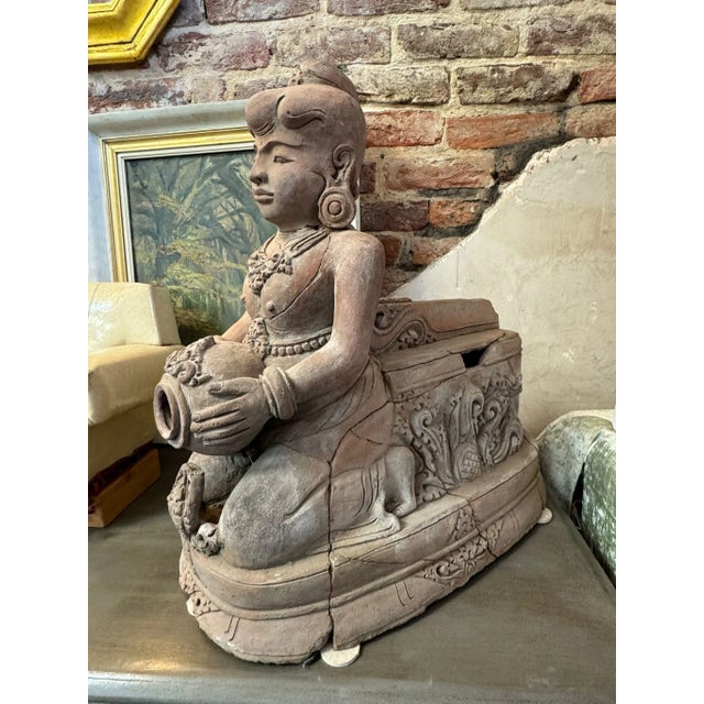 Ceramic Early 19th Century Indonesian Terracotta Sculpture | Antique Southeast Asian Earthenware | Circa 1820 For Sale - Image 7 of 11