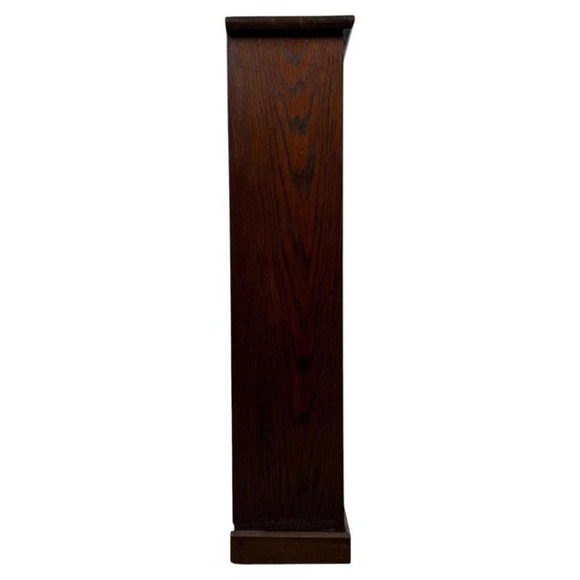 Antique Early 20th Century English Oak Open Bookcase For Sale - Image 6 of 11