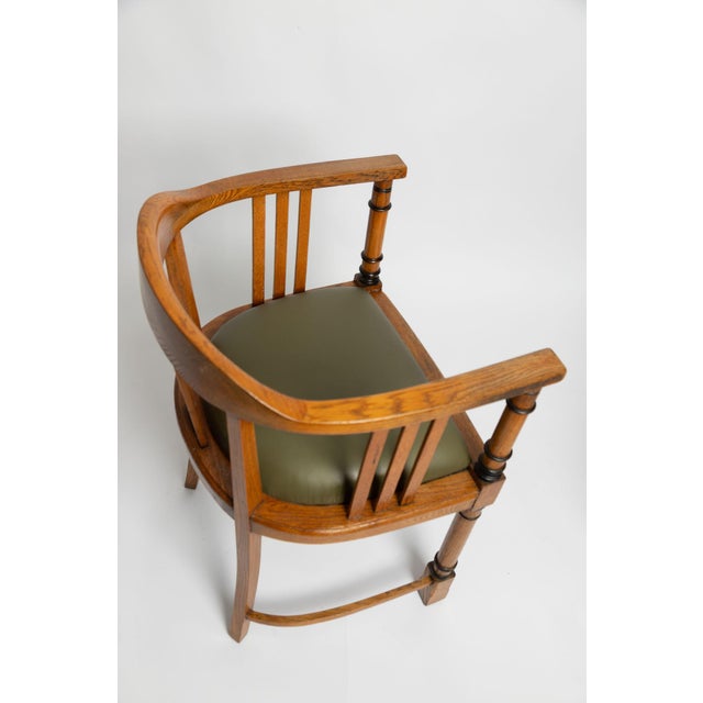 French Oak Armchair, 1890s For Sale - Image 5 of 9