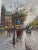 Late 20th Century Large Contemporary Impressionist Paris Street Scene Oil Painting on Canvas, Signed Colombo, 24" X 20" For Sale - Image 13 of 14