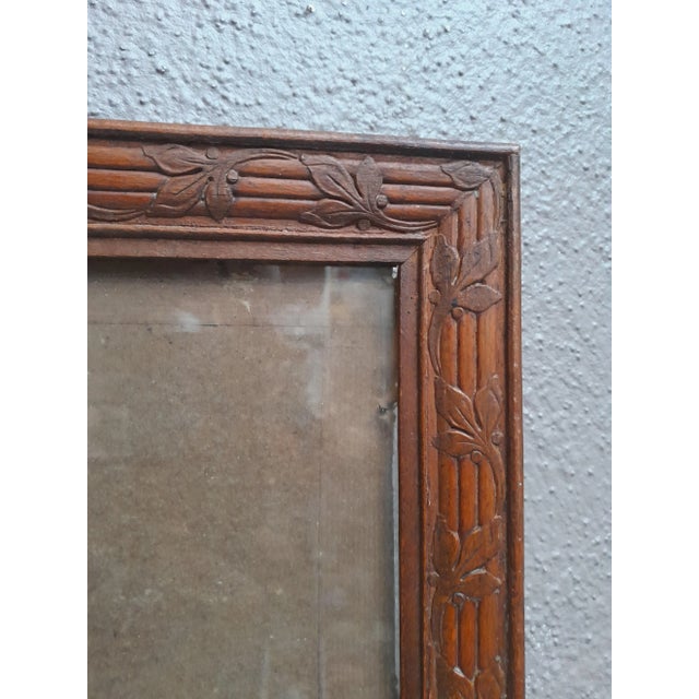 Vintage Carved Wooden Frame For Sale - Image 5 of 8