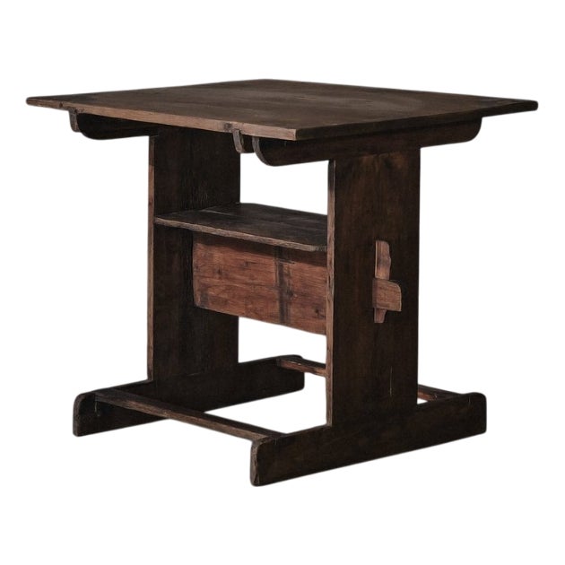 Alpine Farmhouse Table in Pine, Savoy, 1900s For Sale