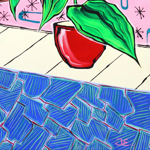 2020s "Collector" Contemporary Original Fauvist Interior Scene Painting by Jonjo Elliott For Sale - Image 5 of 10