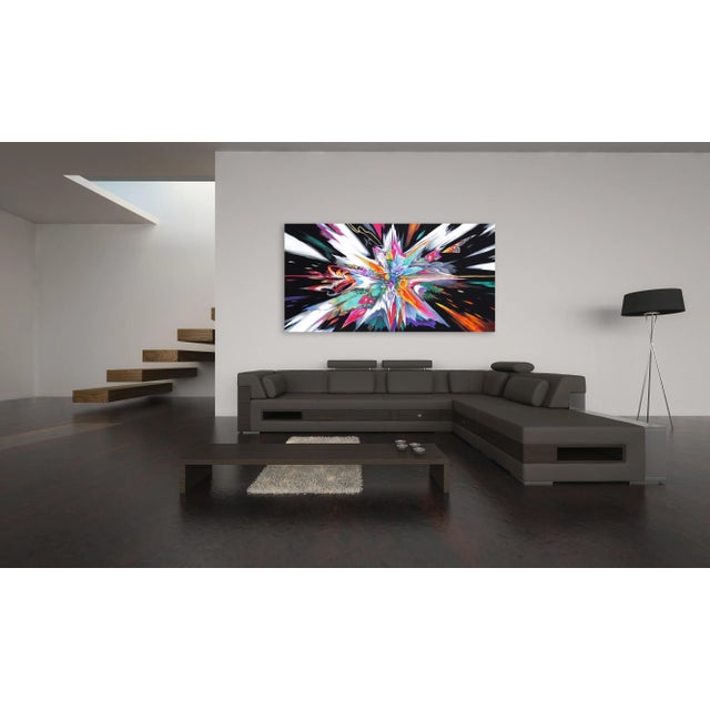 Textile Vibrant Abstract "California Native Glitch" Original Artwork by Kate Tova For Sale - Image 7 of 9