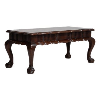 Early 20th Century France Brown Wood Coffee Table For Sale