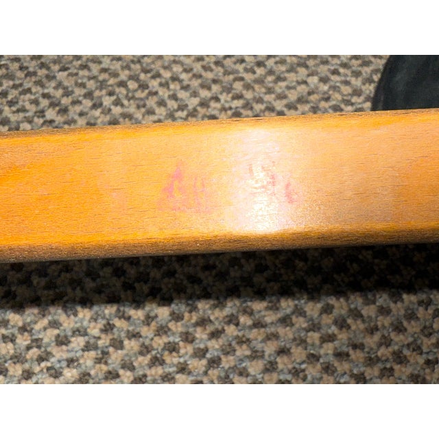 1950s Illuminati Wikkelso Teak Danish Modern Rush Woven Lounge Chair For Sale - Image 13 of 14