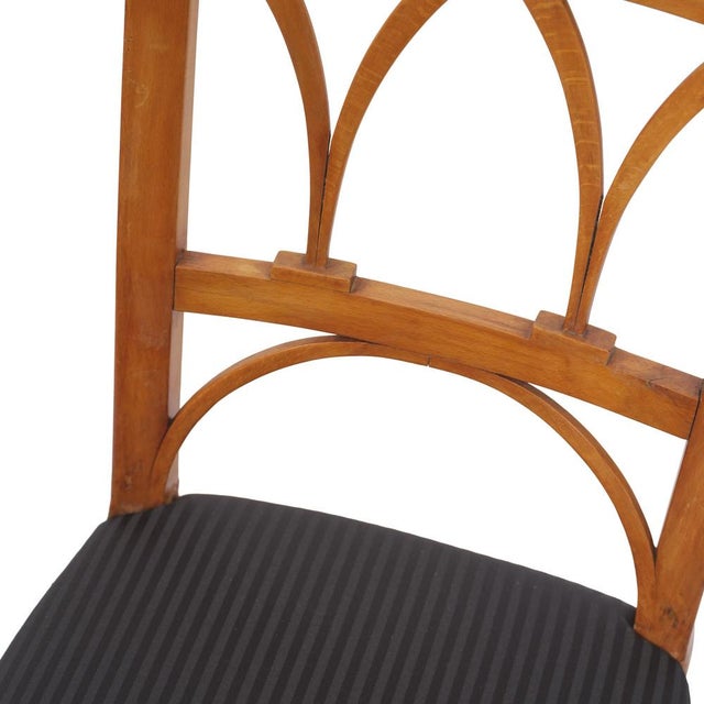 Biedermeier Cherry Wood Chair, 1820s For Sale - Image 3 of 8