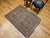 Tribal Vintage Caucasian Kilim Rug, Handwoven Wool, Geometric Stripes, Blue & Ivory, 6' x 8' For Sale - Image 3 of 18