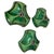 Sputnik Green Ceramic Wall Lights attributed to Pan Ceramics, Germany, 1970s, Set of 3 For Sale - Image 16 of 16