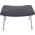 Set of Wingchair with Ottoman in Grey Fabric by Hans Wegner, 2019 For Sale - Image 16 of 18