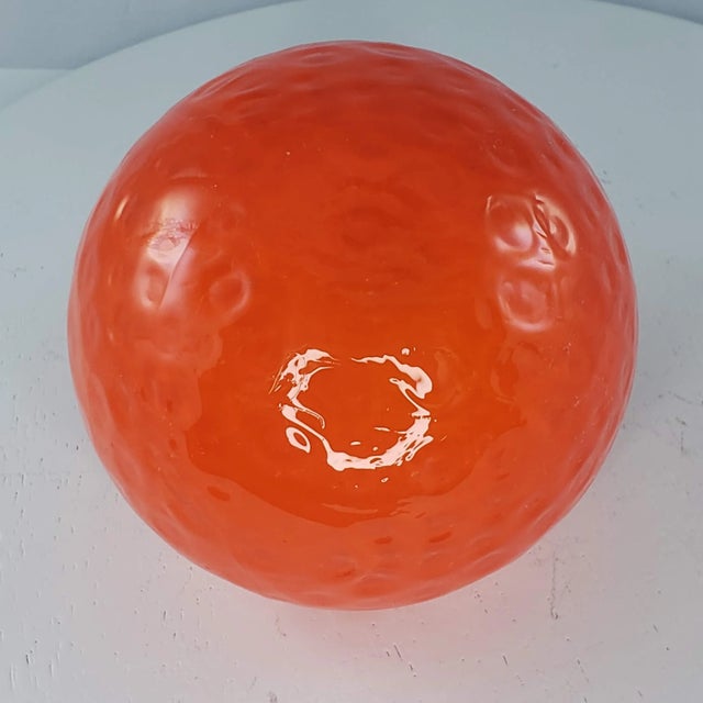 Art Glass Orange Citrus Fruit Fake Faux Home Decor Paper Weight For Sale In Tulsa - Image 6 of 7