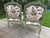 Pair of Custom Botanical Crewelwork Chairs in Green For Sale - Image 16 of 18
