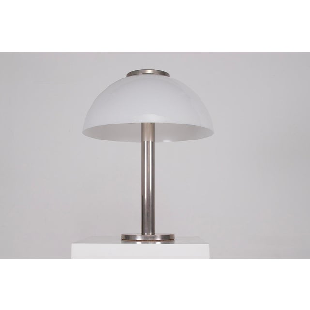 Metal Model Mushroom Table Lamp in Acrylic, 1970s For Sale - Image 7 of 7