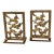 Vintage Chinoiserie Brass Horse Bookends With a Cut-Out Design of Galloping Horses Surrounded by a Greek Key Border-a Pair For Sale