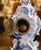 19th Century French Delft Blue and White Faience Mantel Clock With Windmill Scene For Sale - Image 9 of 11