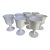 Vintage White Milk Glass Grape Goblets - Set of 8 For Sale